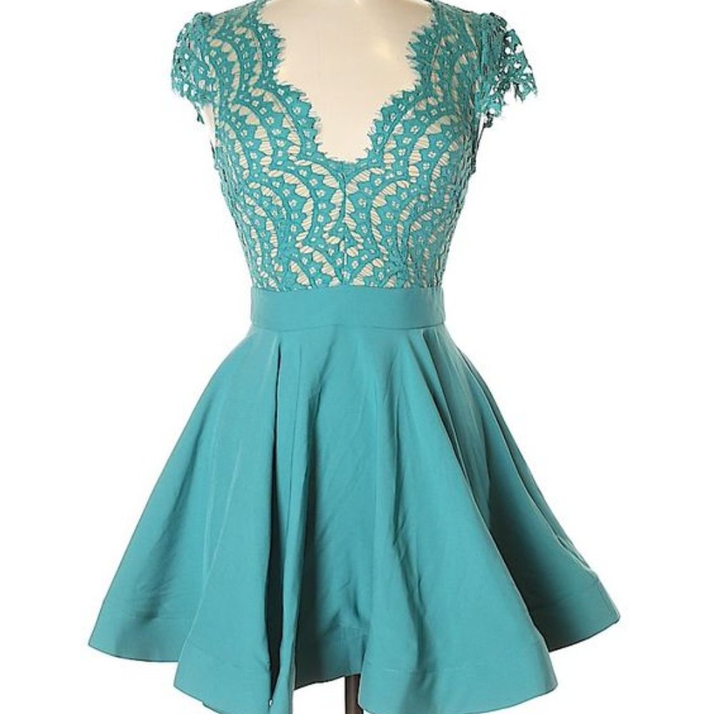Luxxel Teal Cocktail Dress